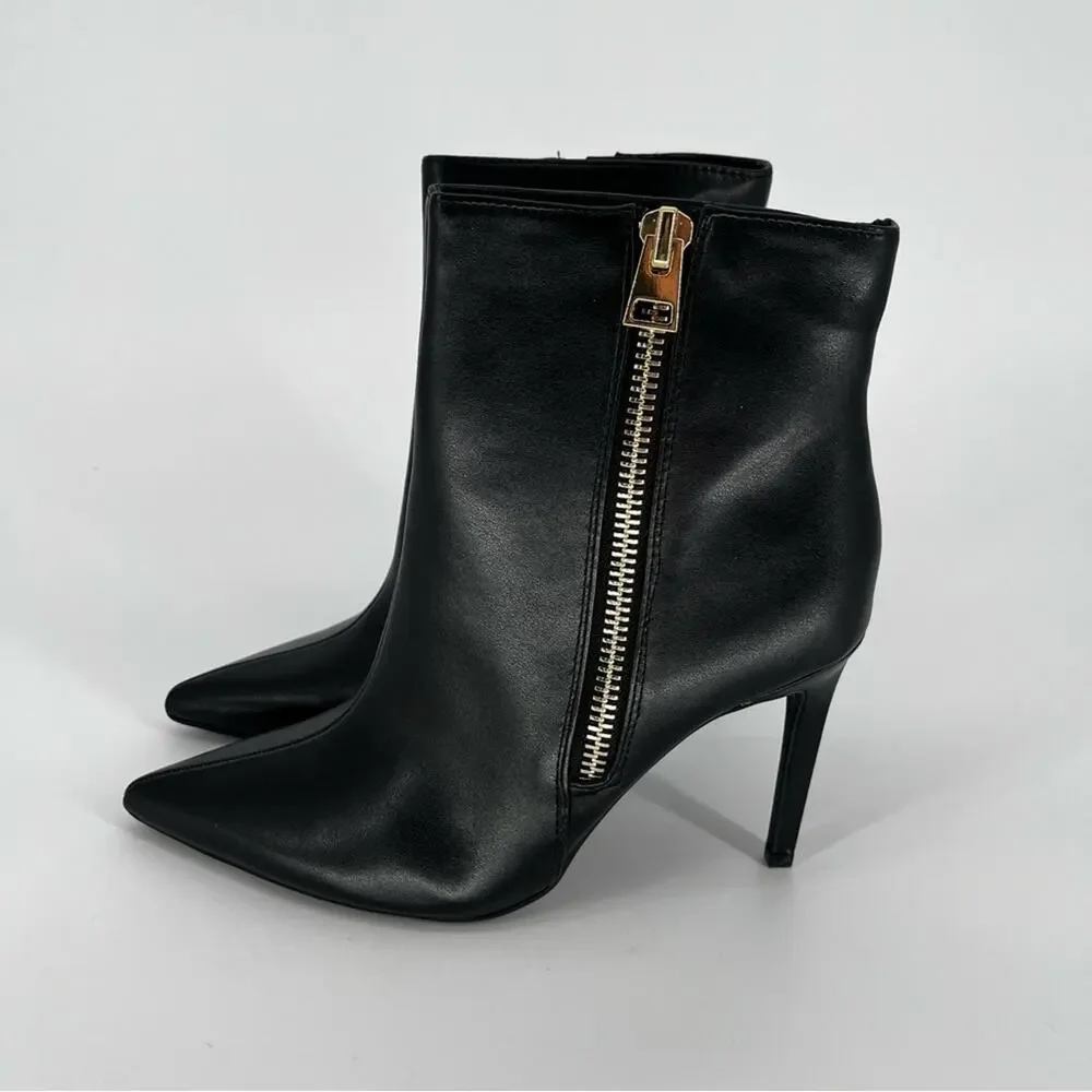 INC International Concepts Sarishaa Zip booties black - 9.5
